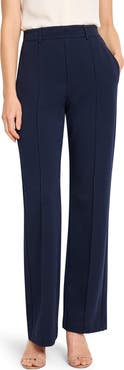 NIC+ZOE Pintuck Pleated Wide Leg Knit Pants