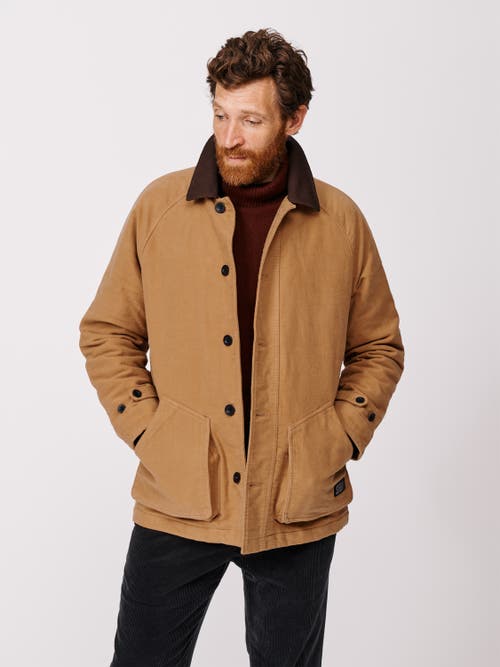 Aubin Bennett Moleskin Jacket In Yellow