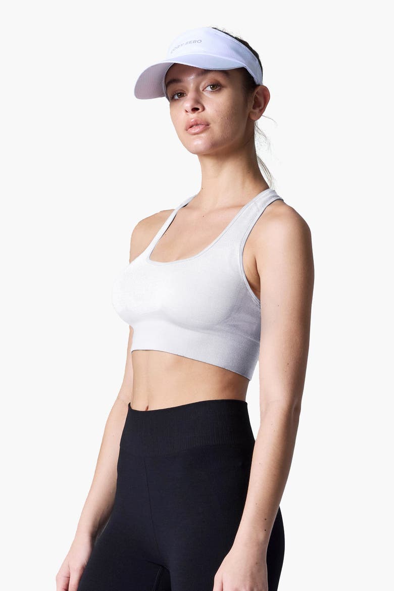 Women's Tech Merino Mid-Support Sports Bra, Alternate, color, White