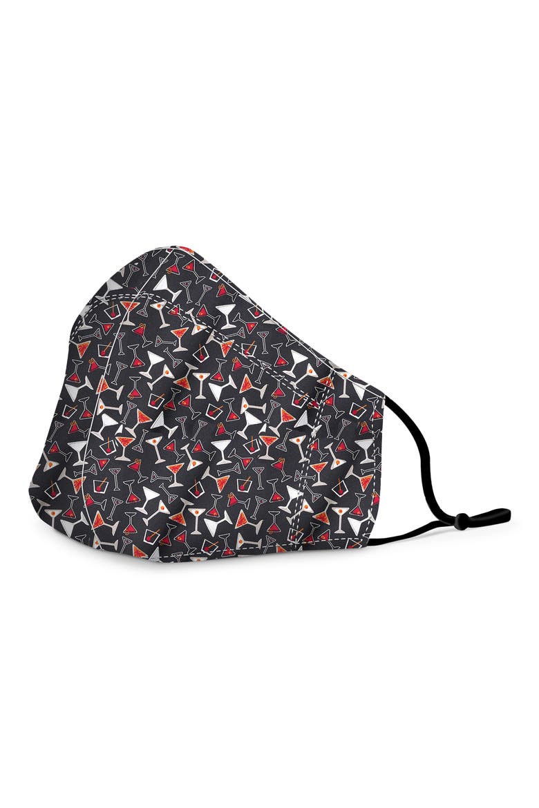 Adult Face Mask, Main, color, BLACK MARTINI