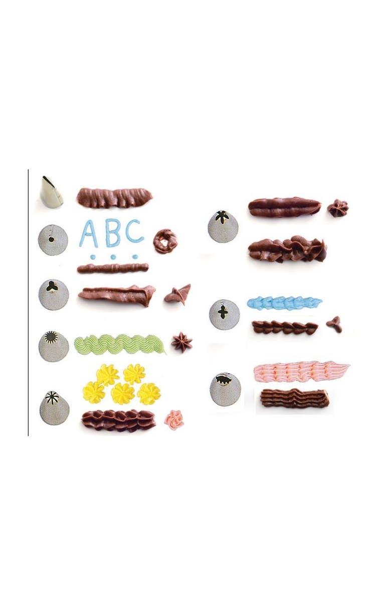 Norpro Stainless Steel Cookie and Icing Press with Storage Case, Black, Alternate, color,