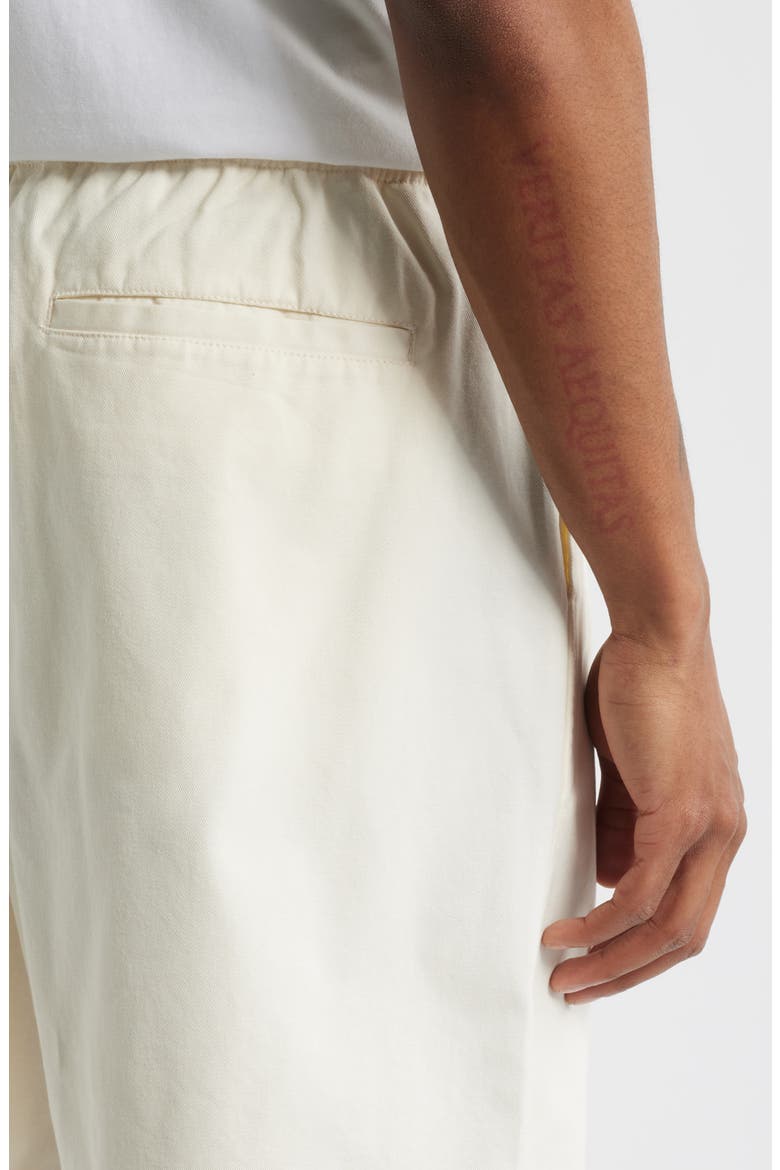 Men's Easy Relaxed Cotton Twill Shorts, Alternate, color, UNBLEACHED