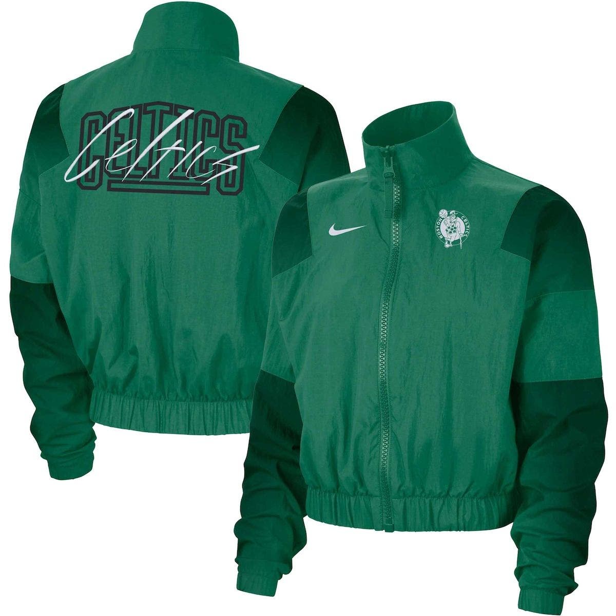 nike nba boston celtics courtside jacket