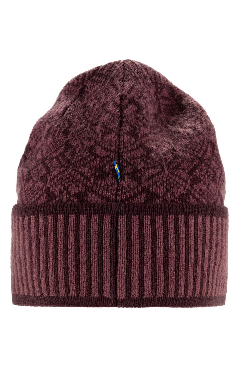 Fjällräven Snow Wool Beanie, Alternate, color, Port