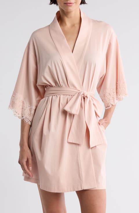 Lace Trim Robe