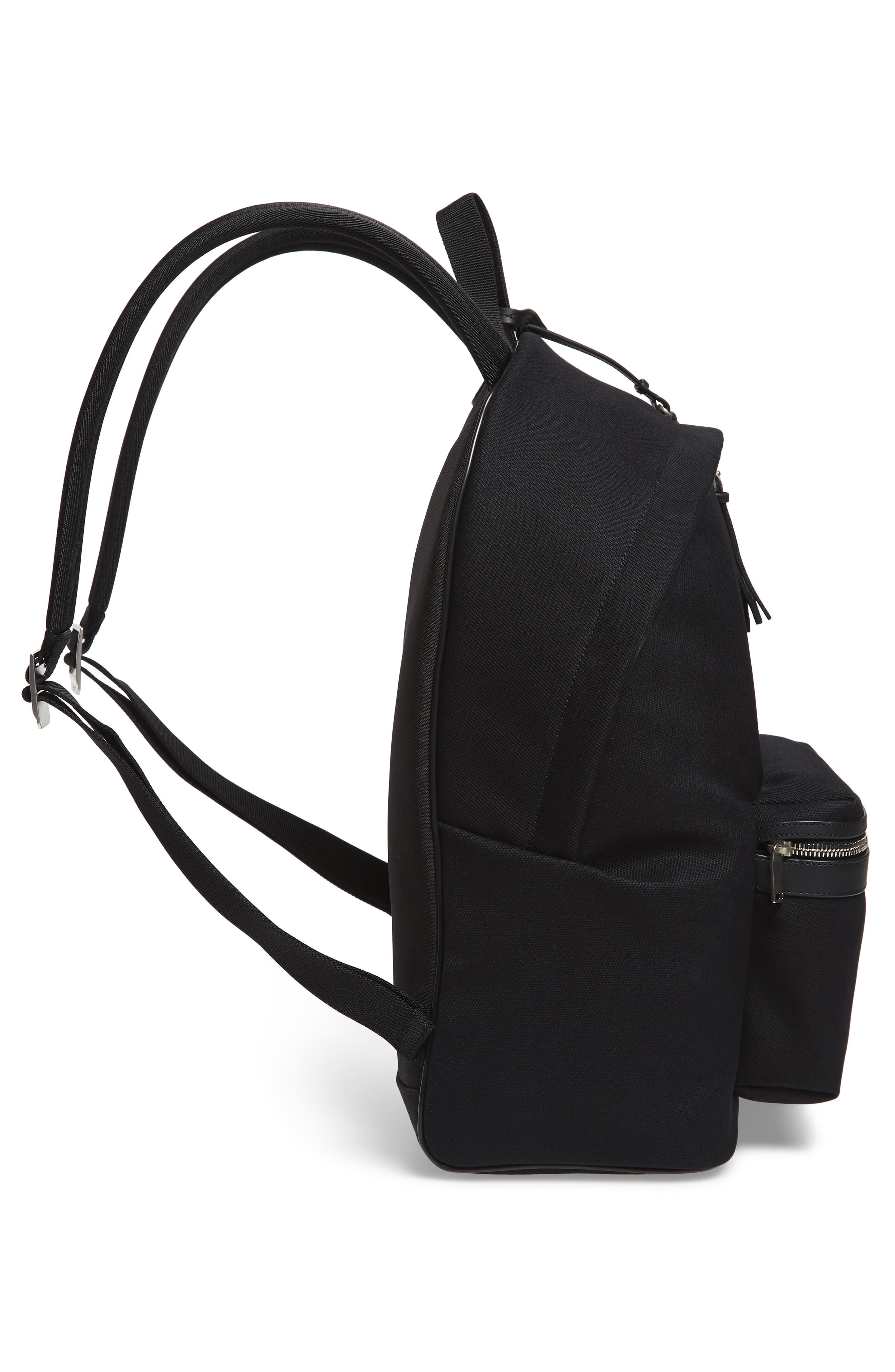 Saint Laurent City Canvas Backpack, Alternate, color, 
