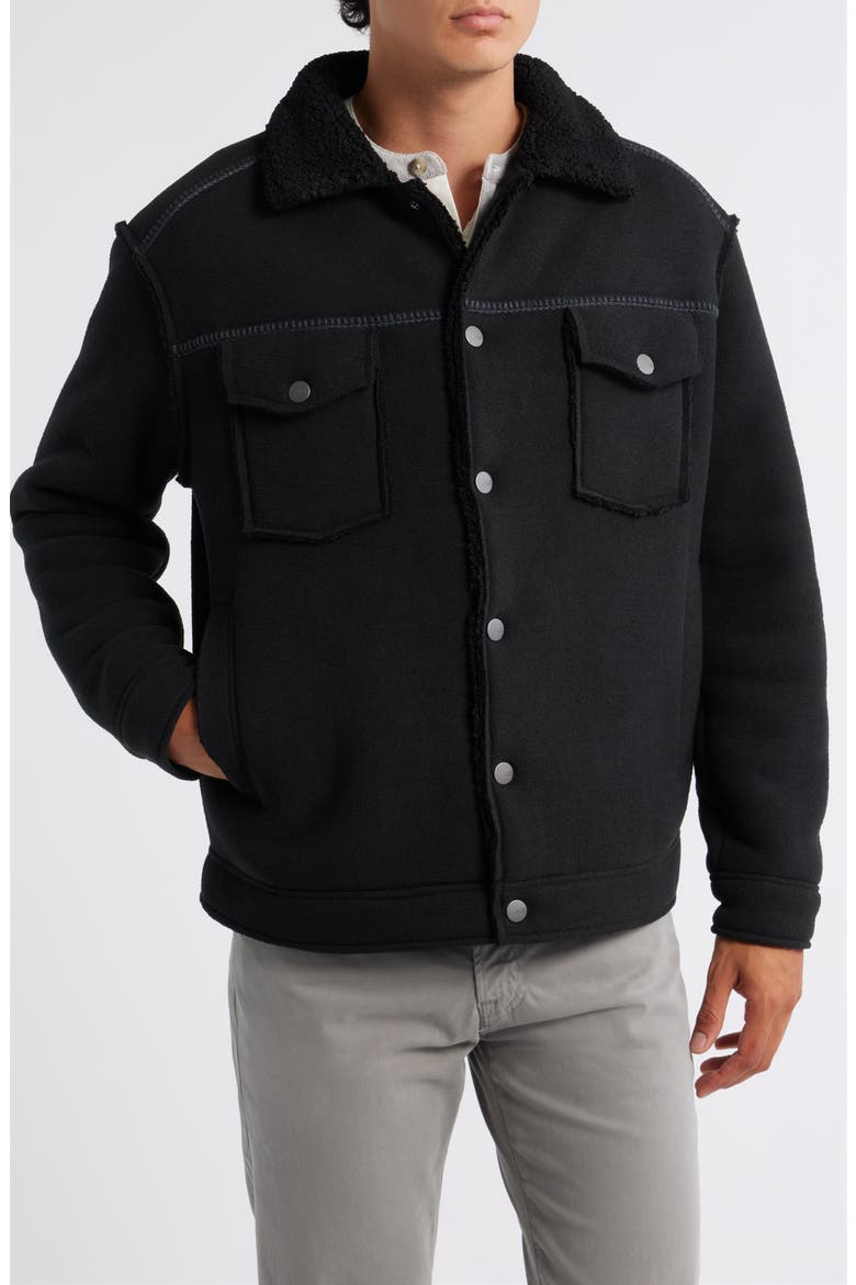 Janson UGGfluff Jacket II, Alternate, color, BLACK