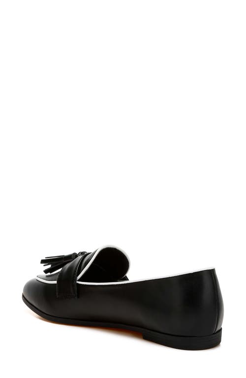 Rag & Co Women's Black Mythos Dual Tone Tassel Loafers In Black