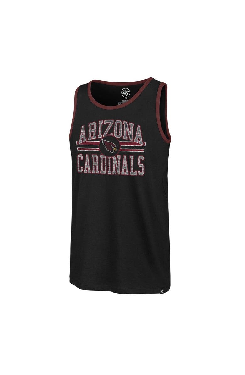 '47 Men's '47  Black Arizona Cardinals Winger Franklin Tank Top, Alternate, color, 