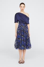 Theia Emory One Shoulder Dress