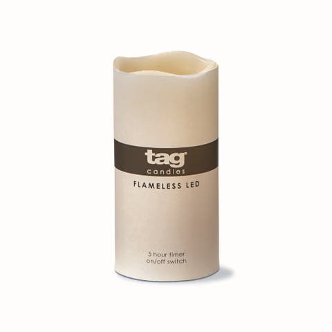 Light Up LED Pillar Candle with Timer for Home Decor Parties