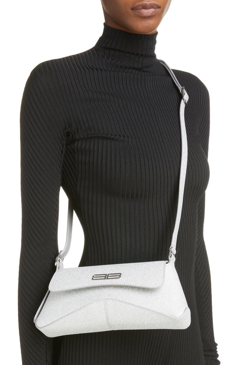 Balenciaga XX Street Sparkle Shoulder Bag, Alternate, color,