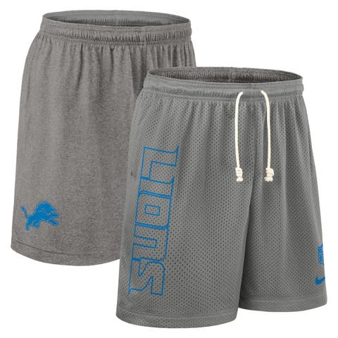 Men's Nike Gray Detroit Lions Sideline Reversible Performance Shorts