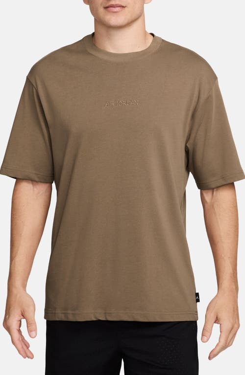 Shop Jordan Air  85 Embroidered T-shirt In Archaeo Brown