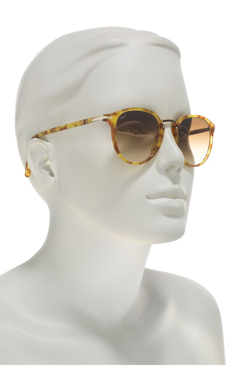 Persol Typewriter Evolution 51mm Round Sunglasses, Alternate, color, 