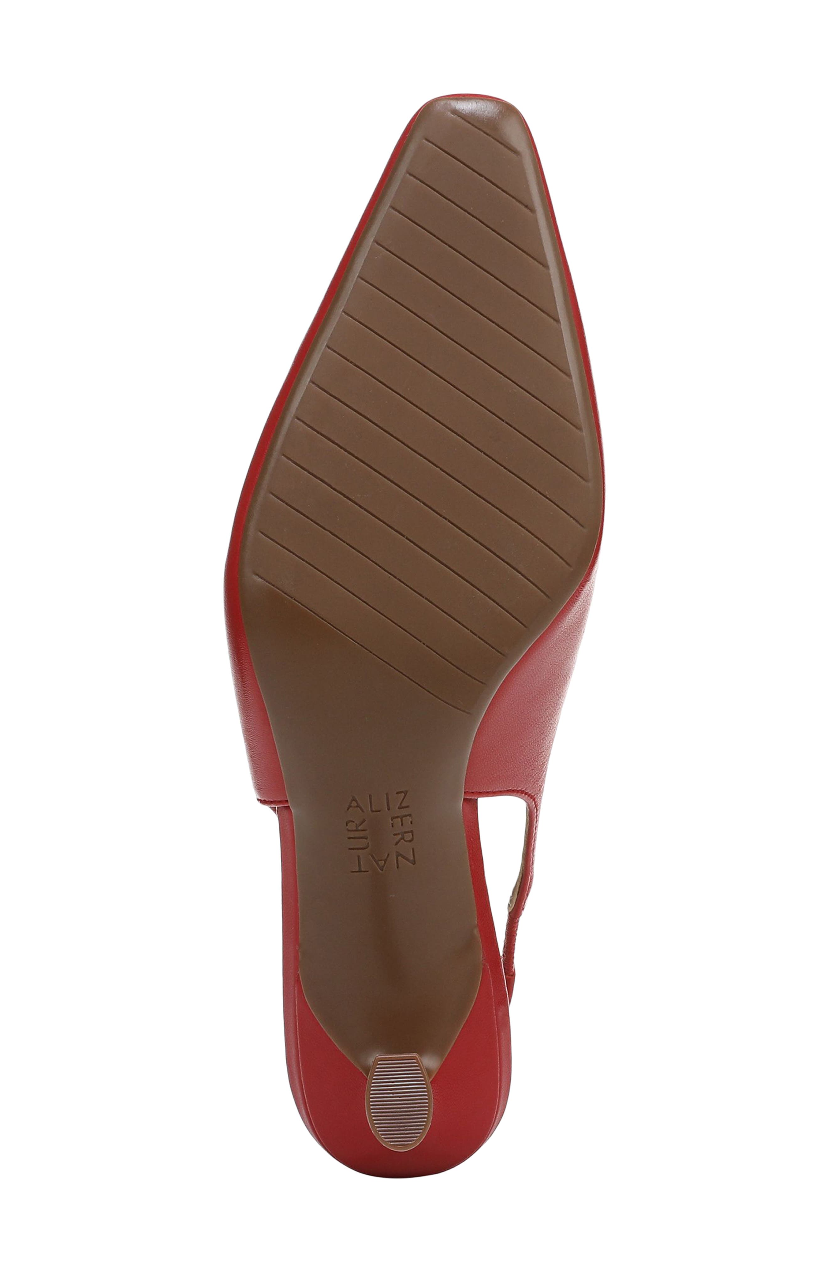 Naturalizer Gemini Slingback Mary Jane Kitten Heel Pump, Alternate, color, Red