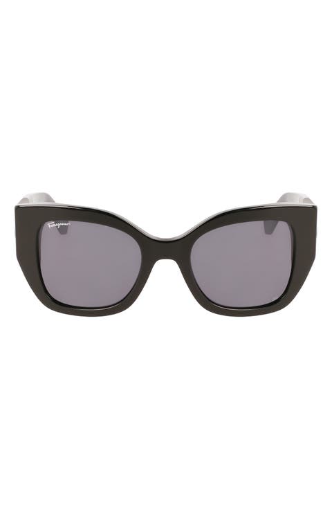 Gancini 51mm Gradient Modified Rectangular Sunglasses