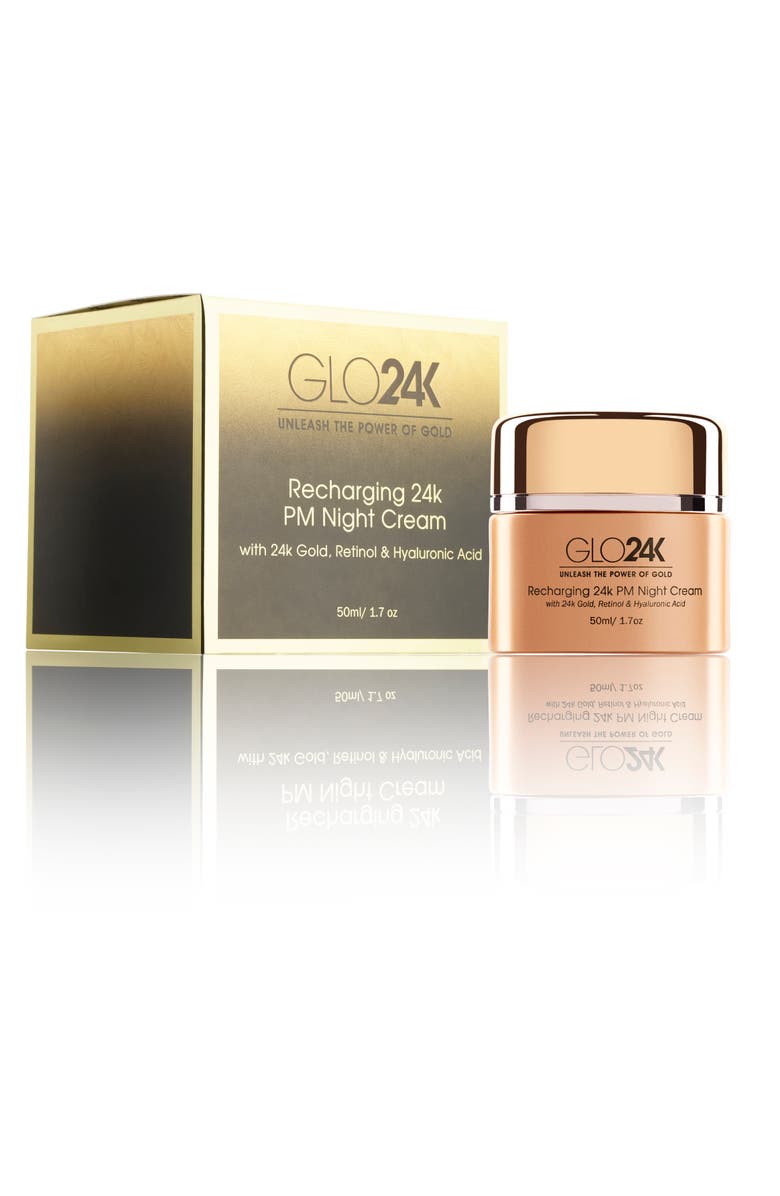 GLO24K UNLEASH THE POWER OF GOLD Recharging 24k PM Night Cream, Alternate, color, Na