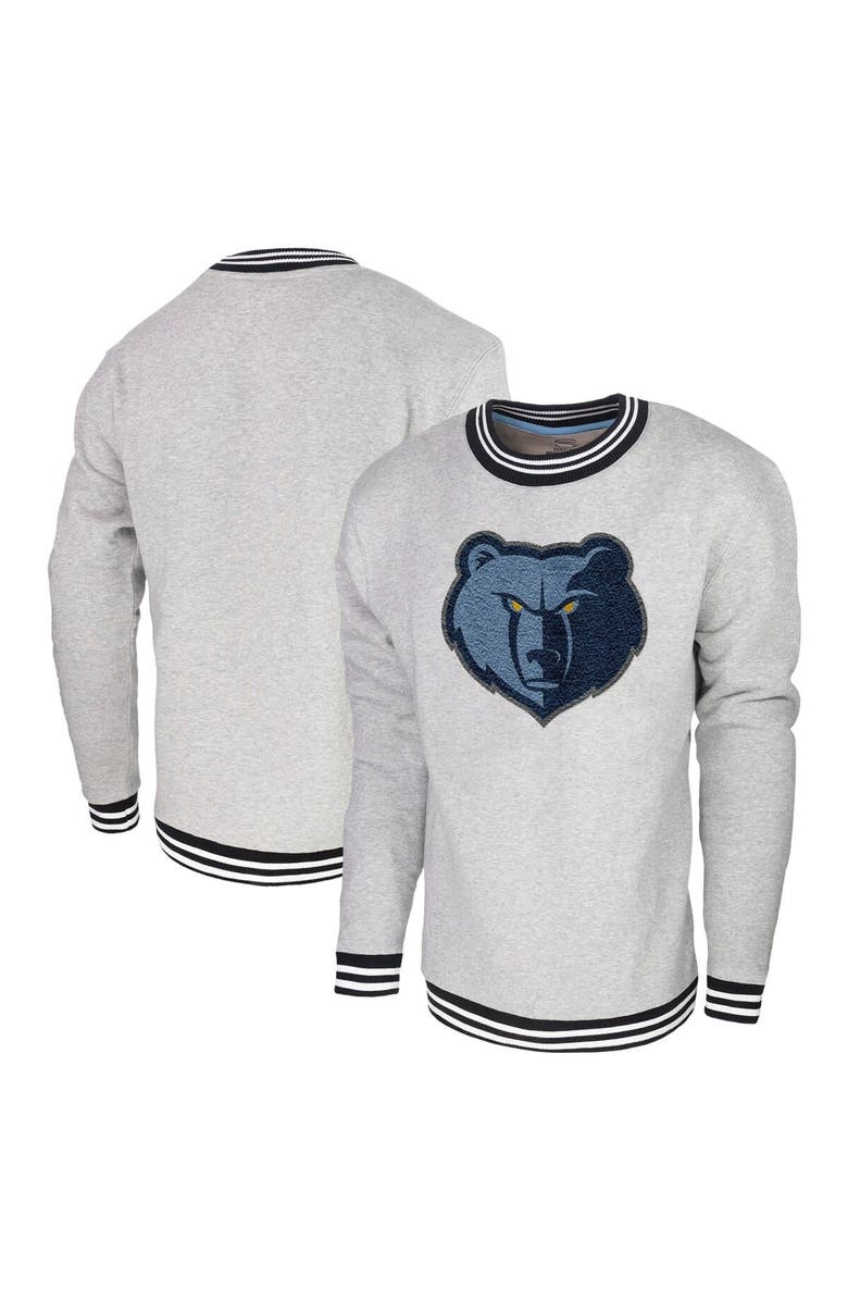 Stadium Essentials Men's Stadium Essentials Heather Gray Memphis Grizzlies Club Level Pullover Sweatshirt, Main, color, Heather Gray