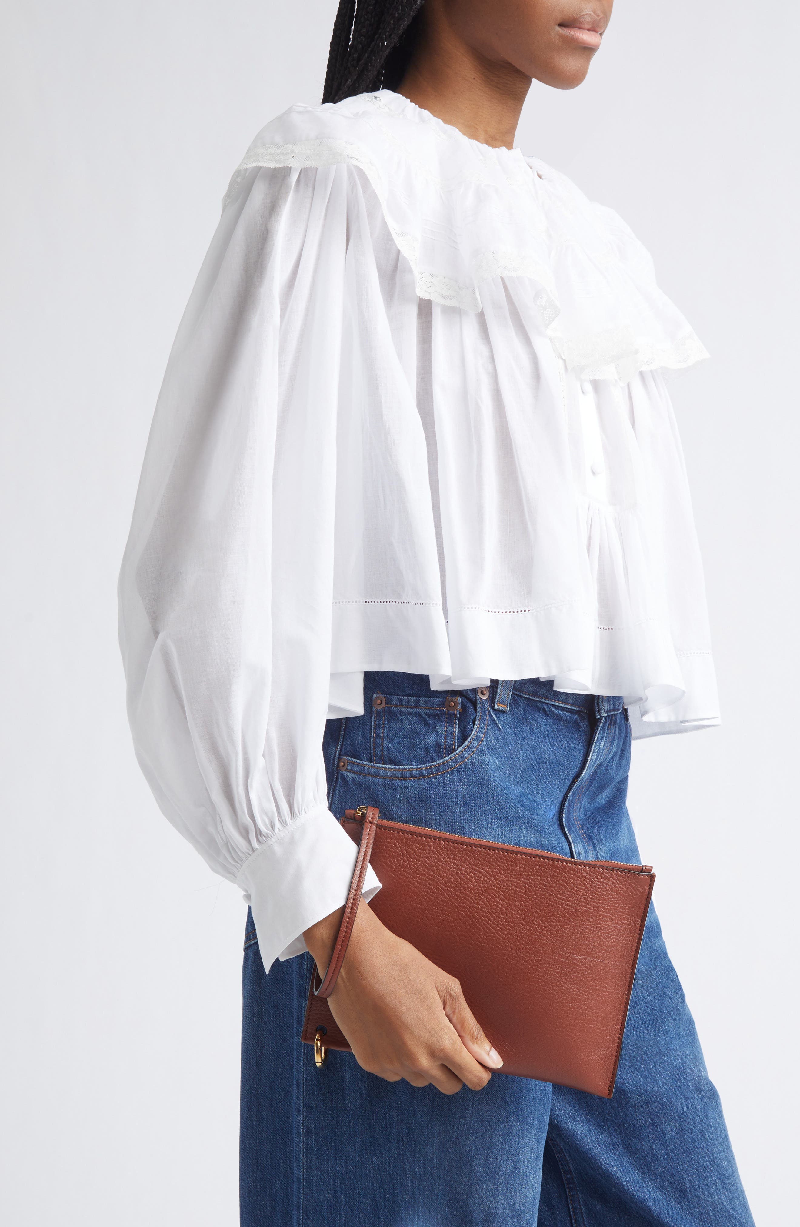 Spin Leather Pouch, Alternate, color, BLUSHY BROWN