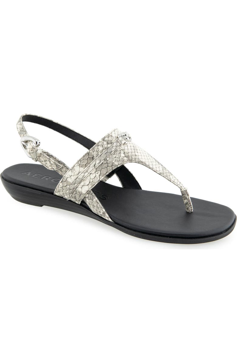 Aerosoles Gemal Slingback Sandal, Main, color, Roccia Embossed Snake Leather