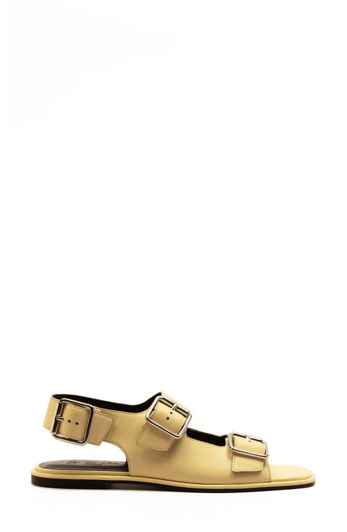 Off The Hook London Baker Buckle Sandal In Yellow