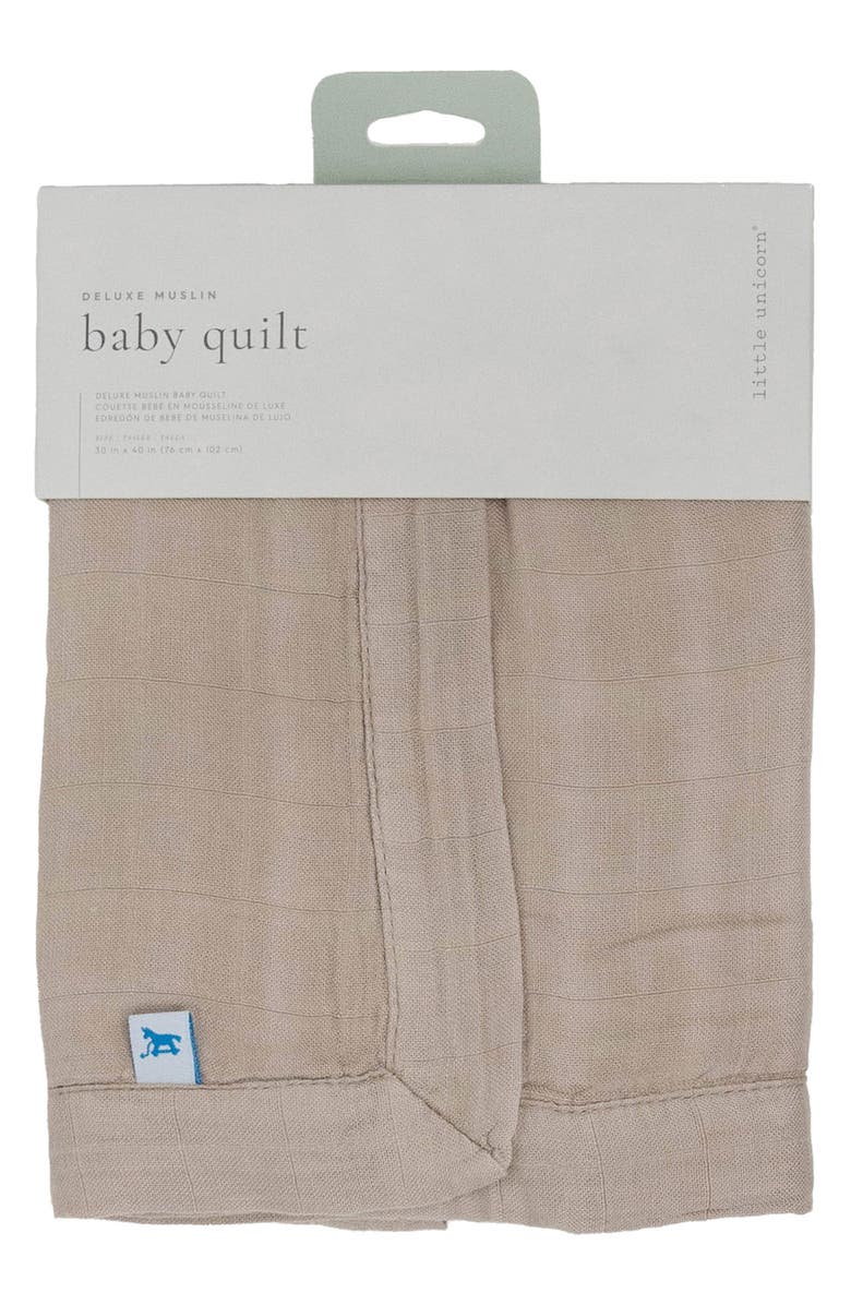 little unicorn Deluxe Muslin Baby Quilt, Alternate, color,