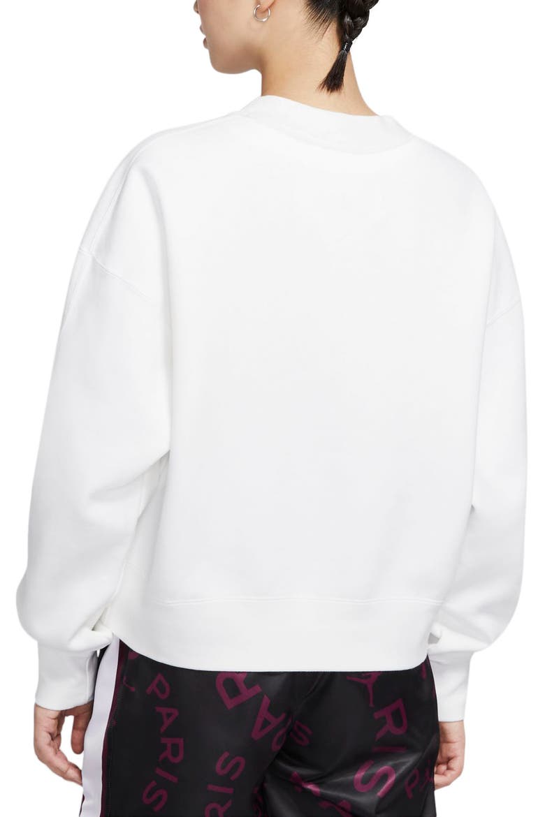 Nike Jordan Flight Women's Fleece Sweatshirt, Alternate, color, WHITE