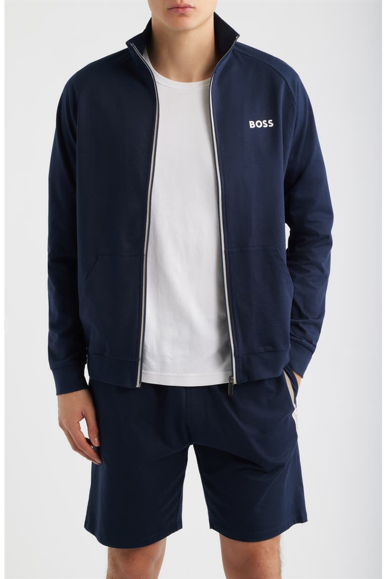 Authentic Cotton Track Jacket, Main, color, DARK BLUE