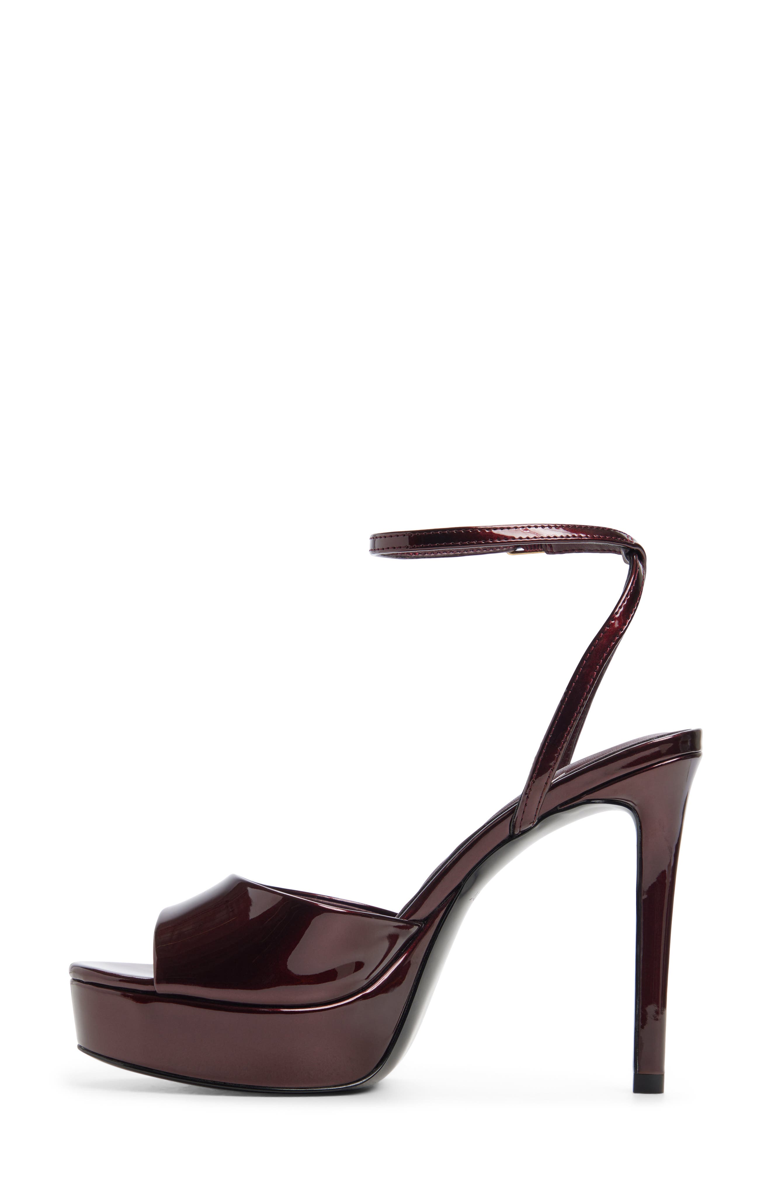 Aydah Platform Sandal, Alternate, color, DARK BROWN