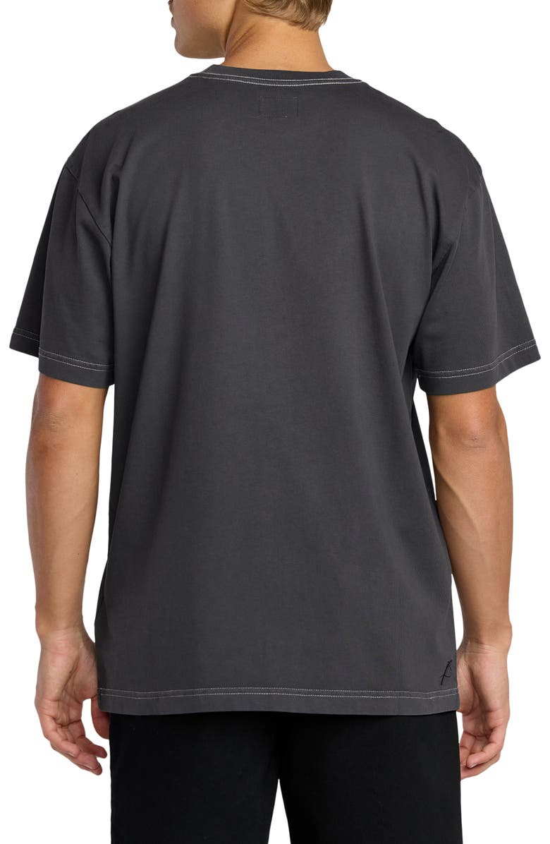 Billabong Bird of Prey Oversize Cotton Graphic T-Shirt, Alternate, color, Washed Black