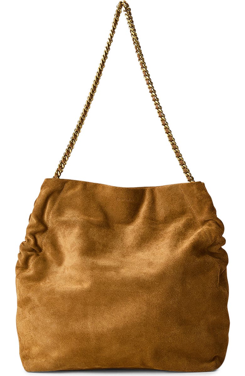 Veronica Beard Slouchy Suede Shoulder Bag, Main, color,