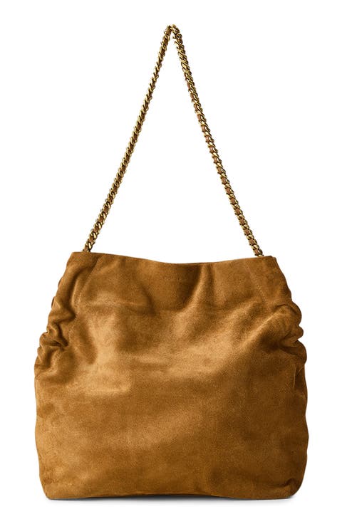 Slouchy Suede Shoulder Bag