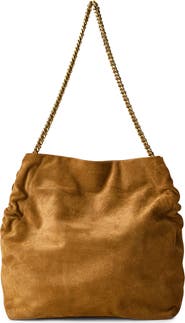 Veronica Beard Slouchy Suede Shoulder Bag
