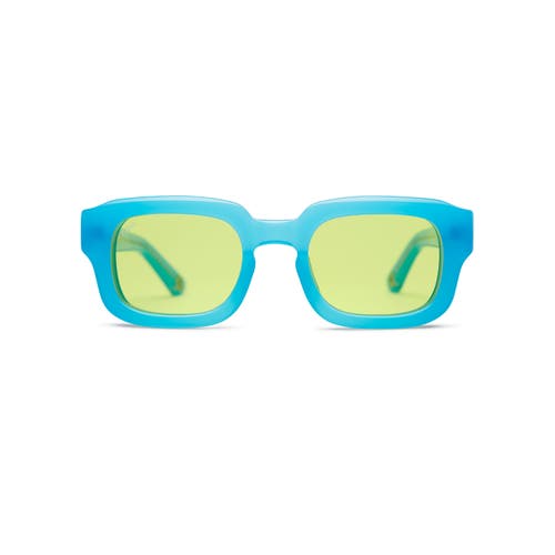 Vada Haskell Fever Square-frame Sunglasses In Blue