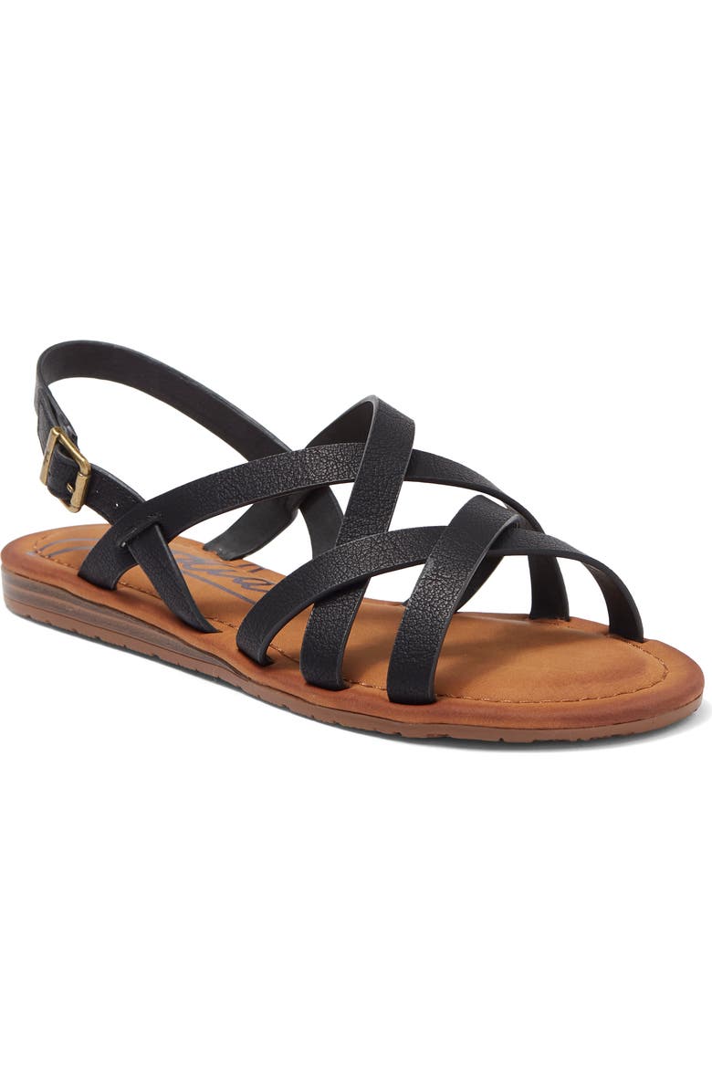Zodiac Yale Strappy Flat Sandal, Main, color,