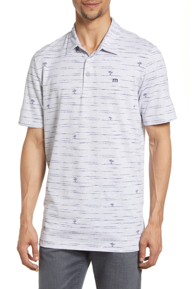 Draggin Anchor Stretch Polo, Main, color, HEATHER LIGHT GREY