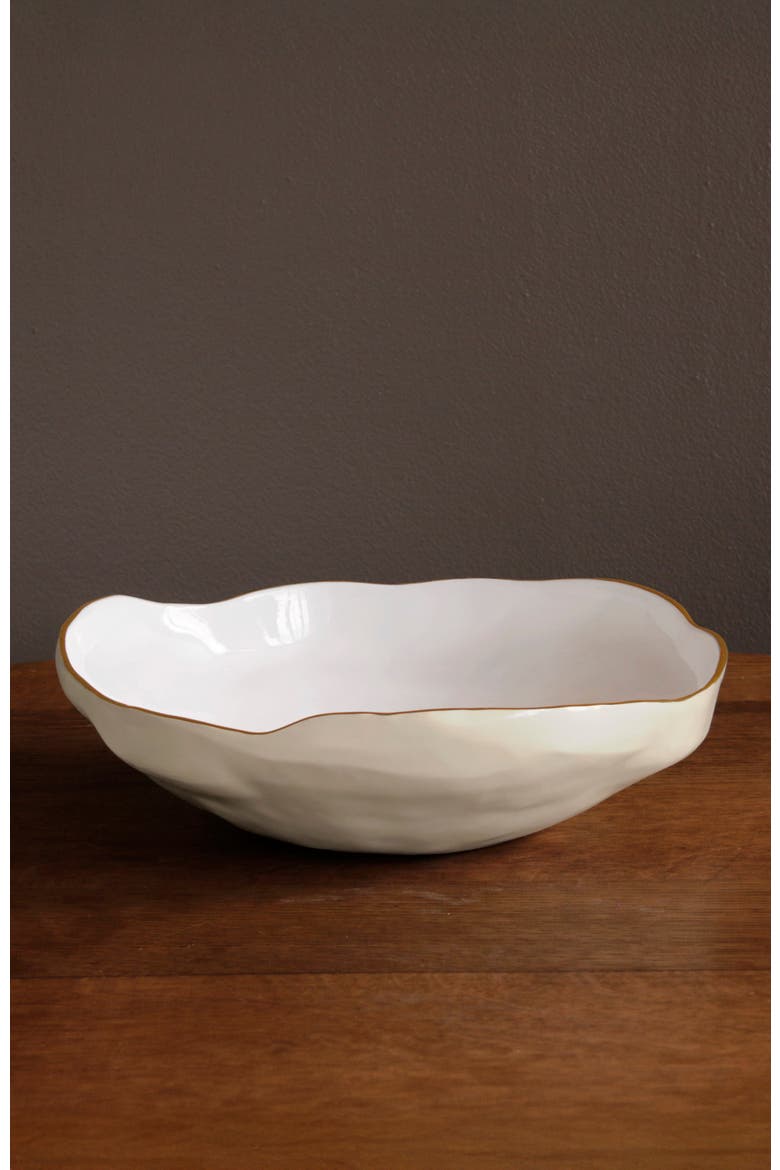 Encanto Nuevo Large Bowl, Alternate, color, Cream and White