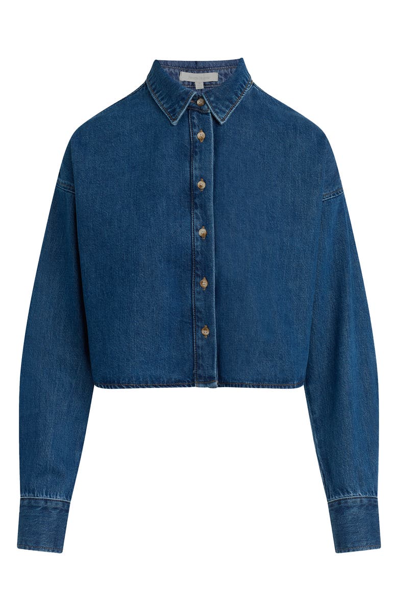 Favorite Daughter The Crop Ex-Boyfriend Denim Shirt, Alternate, color, Deerfield
