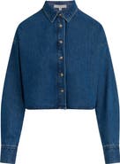 Favorite Daughter The Crop Ex-Boyfriend Denim Shirt