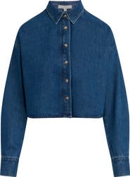 Favorite Daughter The Crop Ex-Boyfriend Denim Shirt