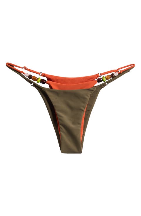 Beaded Layered Bikini Bottoms
