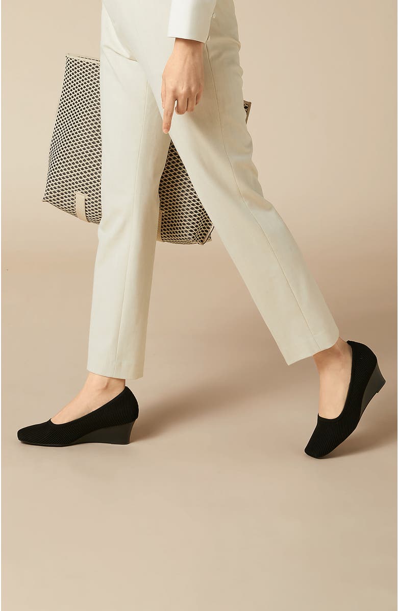 VIVAIA Margot Wedge Pro Square-Toe Heel, Alternate, color, Black