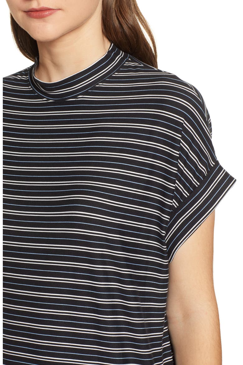 Stripe Sneaker Dress, Alternate, color, BLACK/ BLUE