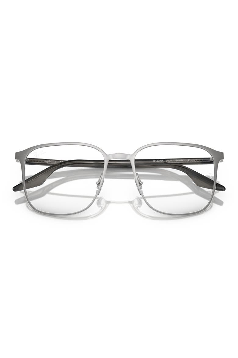RX6512 52mm Square Optical Glasses, Alternate, color, SILVER