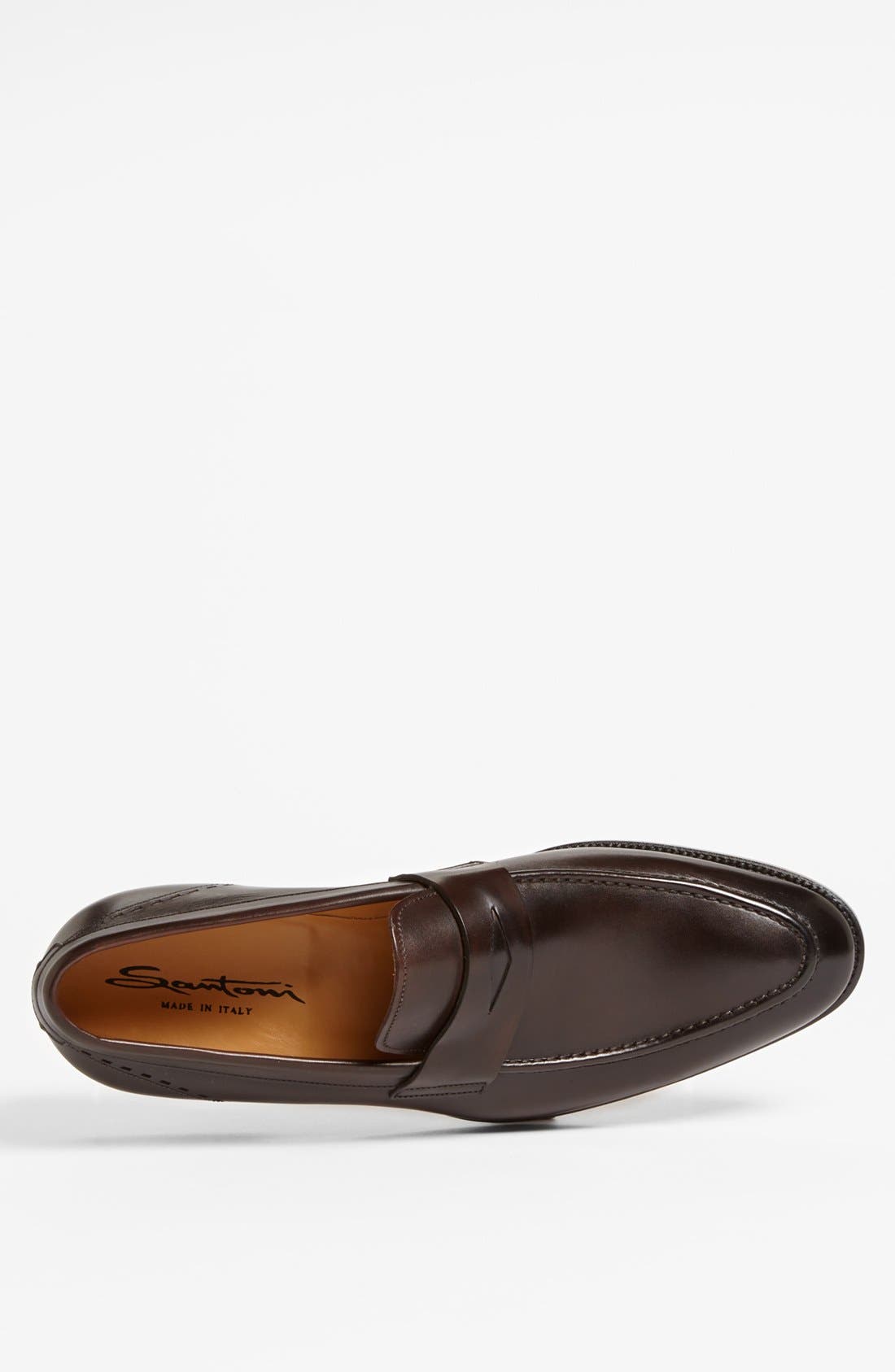 'Patrick' Penny Loafer, Alternate, color, DARK BROWN
