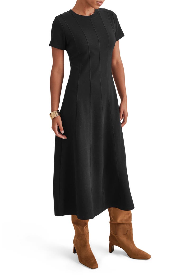 Winslow A-Line Dress, Alternate, color, BLACK