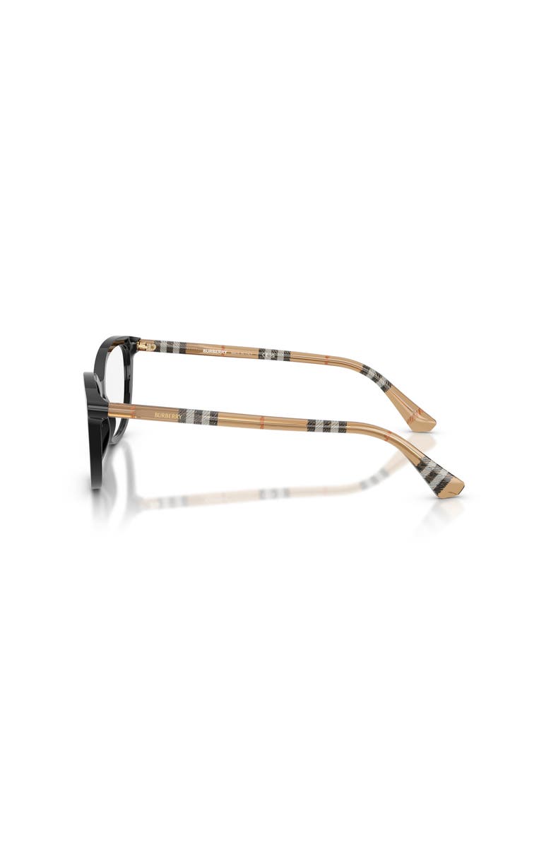 Burberry 52mm Cat Eye optical glasses, Alternate, color, Black