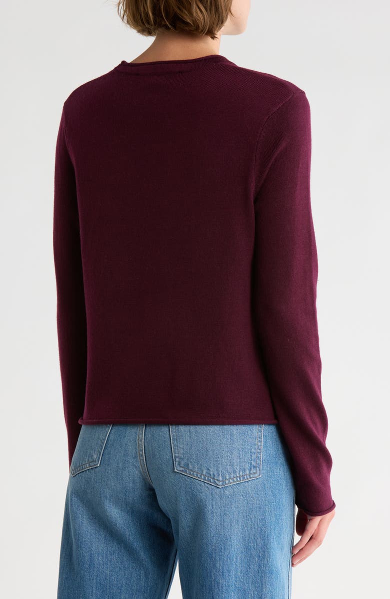 French Connection Crewneck Pullover Sweater, Alternate, color, Evening Wine