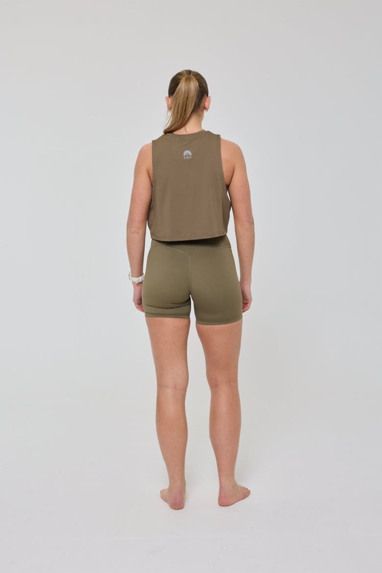 Infinite High Waisted Shorts - Khaki, Alternate, color, Khaki